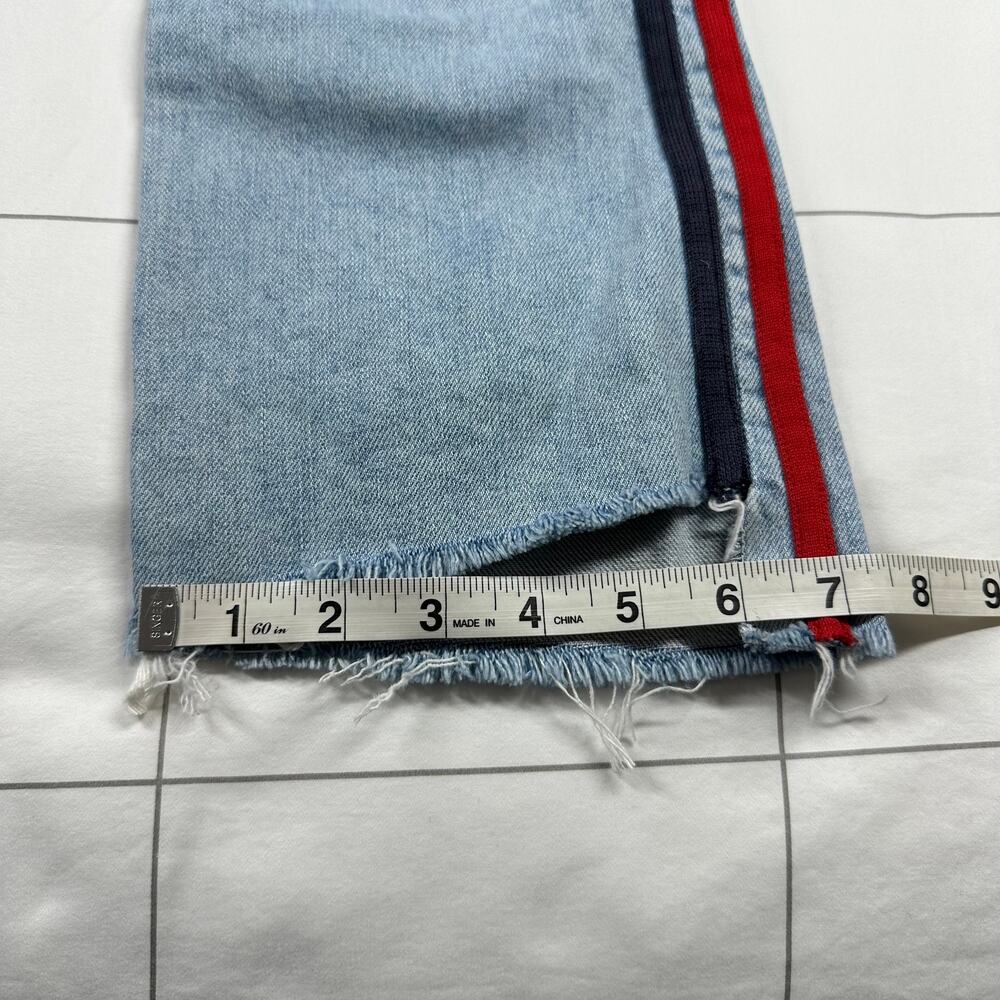 MOTHER Light Blue Jeans with Red Stripe - Picture 12 of 12